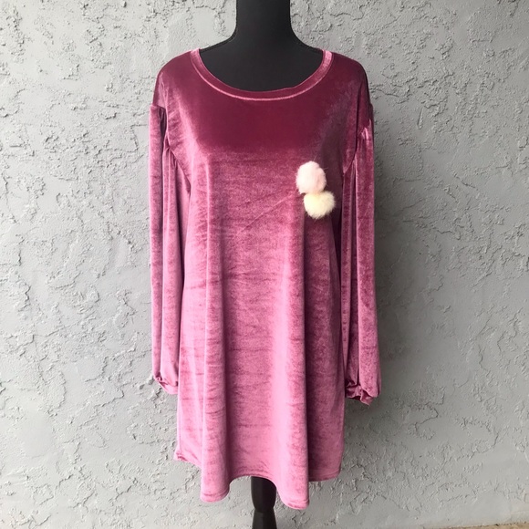 NWT Velvet Dress 💗 - Picture 1 of 6